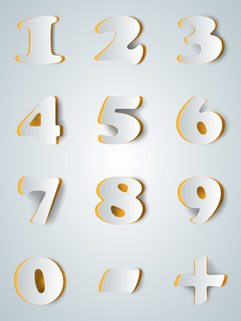 Number icon on the grey background.のイラスト素材