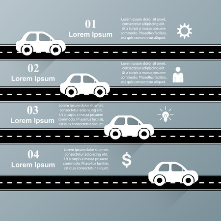 Abstract 3D digital illustration Infographic.のイラスト素材