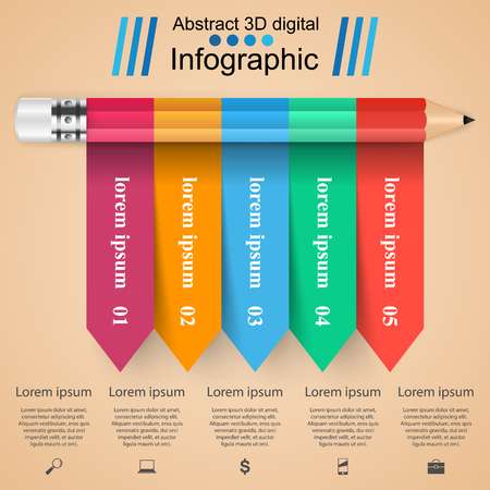 Business Infographics origami style Vector illustration.のイラスト素材