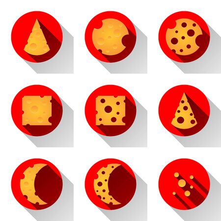 Cheese logo on the white background.のイラスト素材