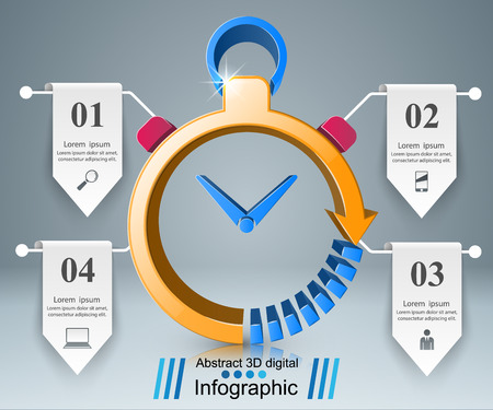 Business Infographics origami style Vector illustration.のイラスト素材