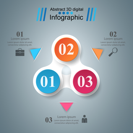Business Infographics origami style Vector illustration.のイラスト素材