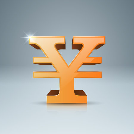 3D infographic design template and marketing icons. Yen, Money icon.のイラスト素材