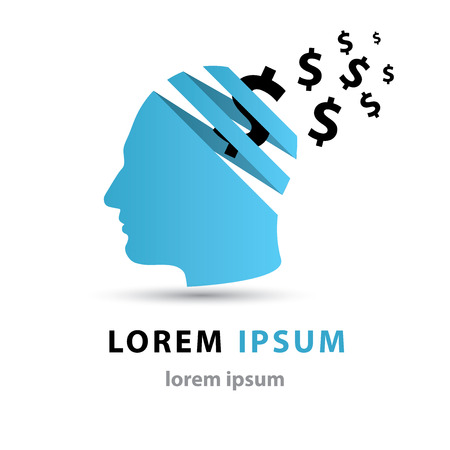 Audit, tax, business firm, accounting logo. Dollar icon.のイラスト素材