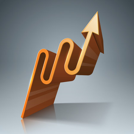 Infographic design template and marketing icons. Arrows logo.のイラスト素材