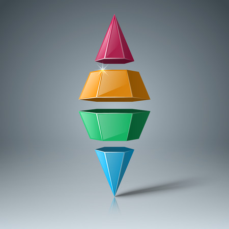 Business Infographics origami style Vector illustration. Eps 10.のイラスト素材