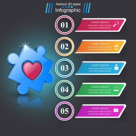 Business Infographics origami style Vector illustration. Infographic icon.のイラスト素材