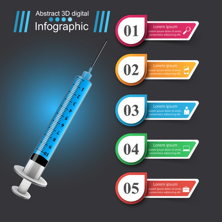 Business Infographics origami style Vector illustration. Infographic icon.のイラスト素材