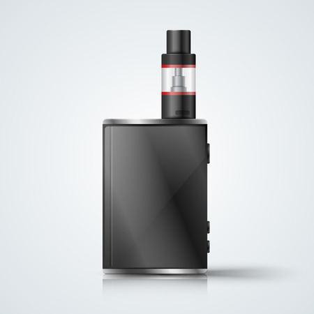 Harmful cigarette, viper, vape smoke Vector eps 10のイラスト素材