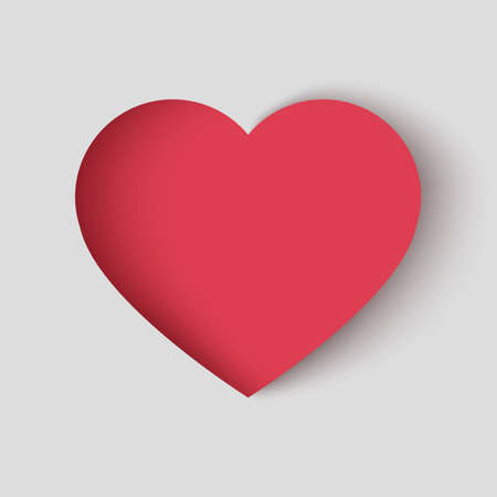 Paper hearts Valentines day. Love and heart  icon.のイラスト素材