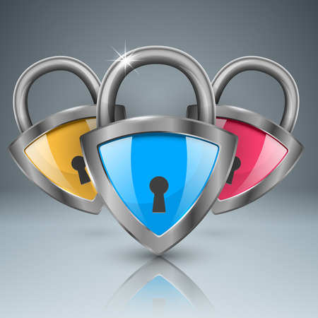 Key, lock icon Business infographic.のイラスト素材