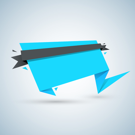 Paper banner - business infographic.のイラスト素材