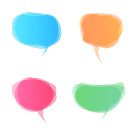 Speech bubbles icon. Dialog box info.のイラスト素材