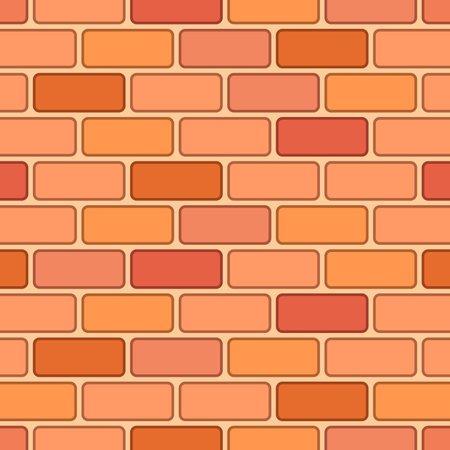 Cartoon red brick seamless patternのイラスト素材
