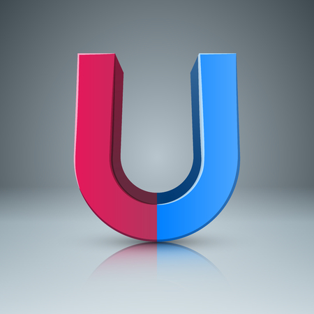 Magnet realistic icon. Business infographic.のイラスト素材