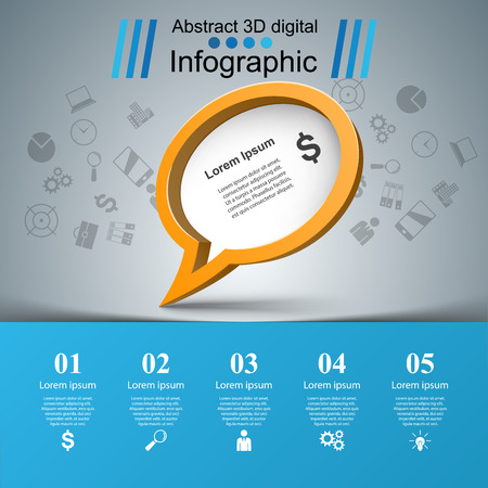 Speech bubbles icon. Dialog box info.のイラスト素材