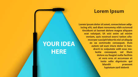 Infographic design. Bulb, Light icon. Business illustation.のイラスト素材