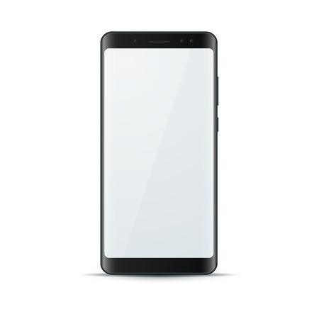 Realistic 3d smartphone, digital gadget icon. Vector eps 10のイラスト素材