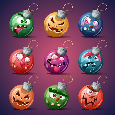 Christmas ball. Happy new year. Vector eps 10のイラスト素材