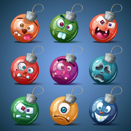 Christmas ball. Happy new year. Vector eps 10のイラスト素材