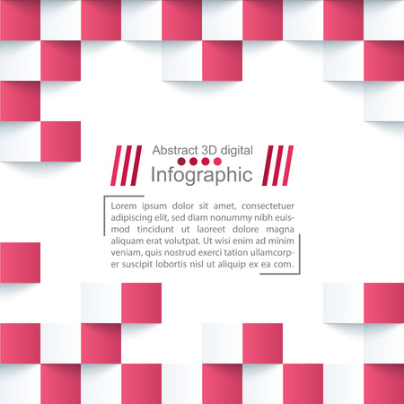 Abstract paper template - origami styleのイラスト素材