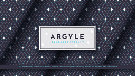Seamless Argyle Pattern. Traditional Scottish Texture. Fashionable Fabric. Textile Background