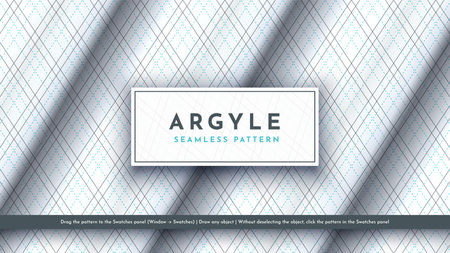 Seamless Argyle Pattern. Traditional Scottish Texture. Fashionable Fabric. Textile Backgroundのイラスト素材