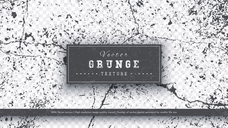 6 Grunge Crack Textures. Vector Background. Adding Vintage Style and Wear to Illustrations and Objectsのイラスト素材