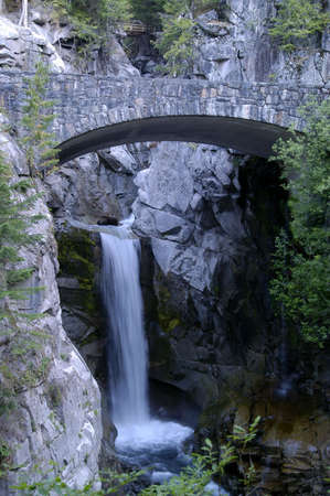 Mountain waterfallの写真素材