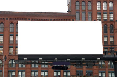 Blank billboard ready for your art workの写真素材