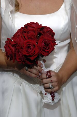 Wedding bouquet of flowersの写真素材