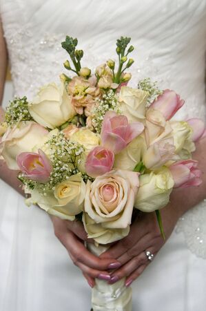 Wedding bouquet of flowersの写真素材