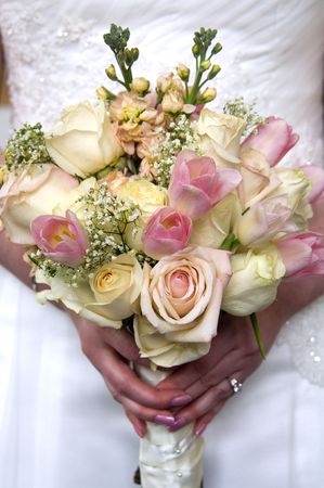 Wedding bouquet of flowersの写真素材
