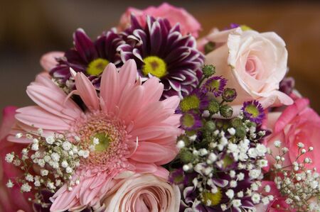 Wedding bouquet of flowersの写真素材
