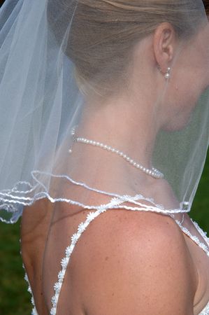 Wedding veil の写真素材