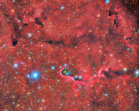 imaged with a telescope and a scientific CCD camera