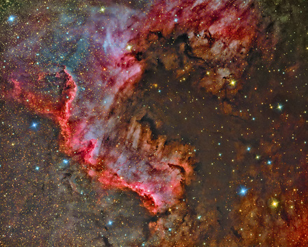 imaged with a telescope and a scientific CCD cameraの写真素材