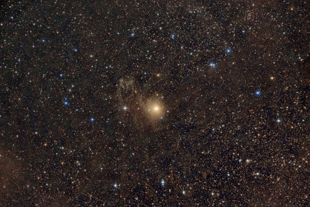 Nebula around the star BE Cam