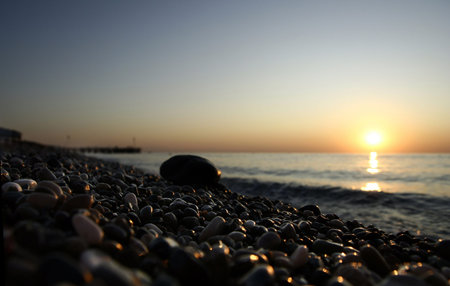 Rising on the seaの写真素材