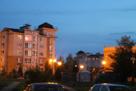 evening in the cityの写真素材