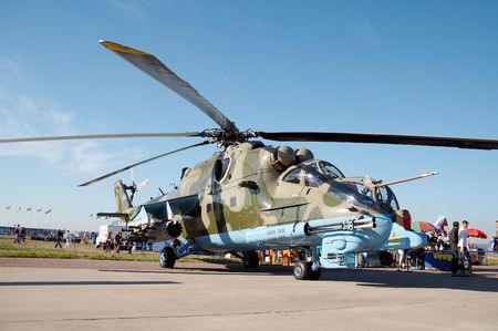 The fighting helicopterの写真素材