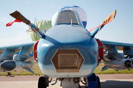 Nose of the warplaneの写真素材