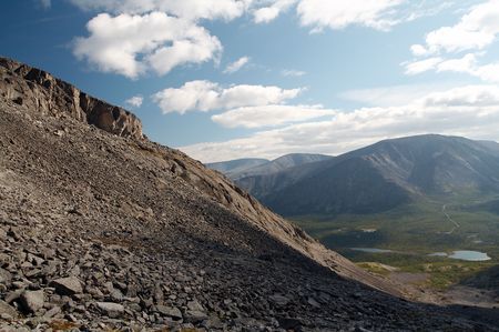 the Khibiny Mountains, Kola Peninsula, Russiaの写真素材