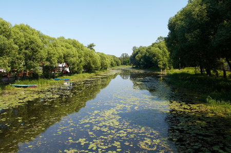 River in Pereslavl'-Zalesskiy, Russia