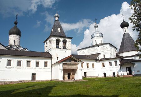 Little monastery in Ferapontovo, Russiaの写真素材