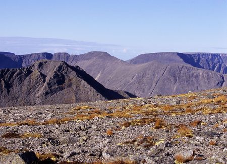 the Khibiny Mountains, Kola Peninsula, Russiaの写真素材