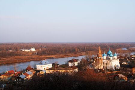 Country temple in Gorokhovets, Russiaの写真素材