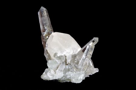 Druze of crystals calcyte, quartz from Arneniaの写真素材