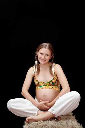 Young expectant motherの写真素材