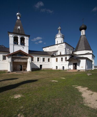 Little monastery in Ferapontovo, Russiaの写真素材